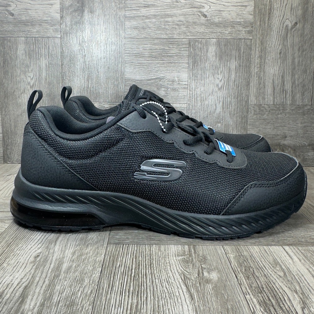 Skechers Skech-Air Sneaker Mens 10 Black Memory Foam Mesh Athletic NEW